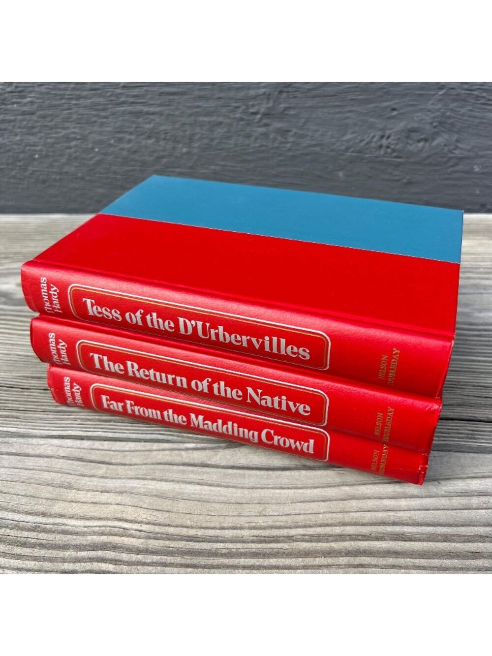 Thomas Hardy Novels, Set of Three Books, Red & Blue Hardcover